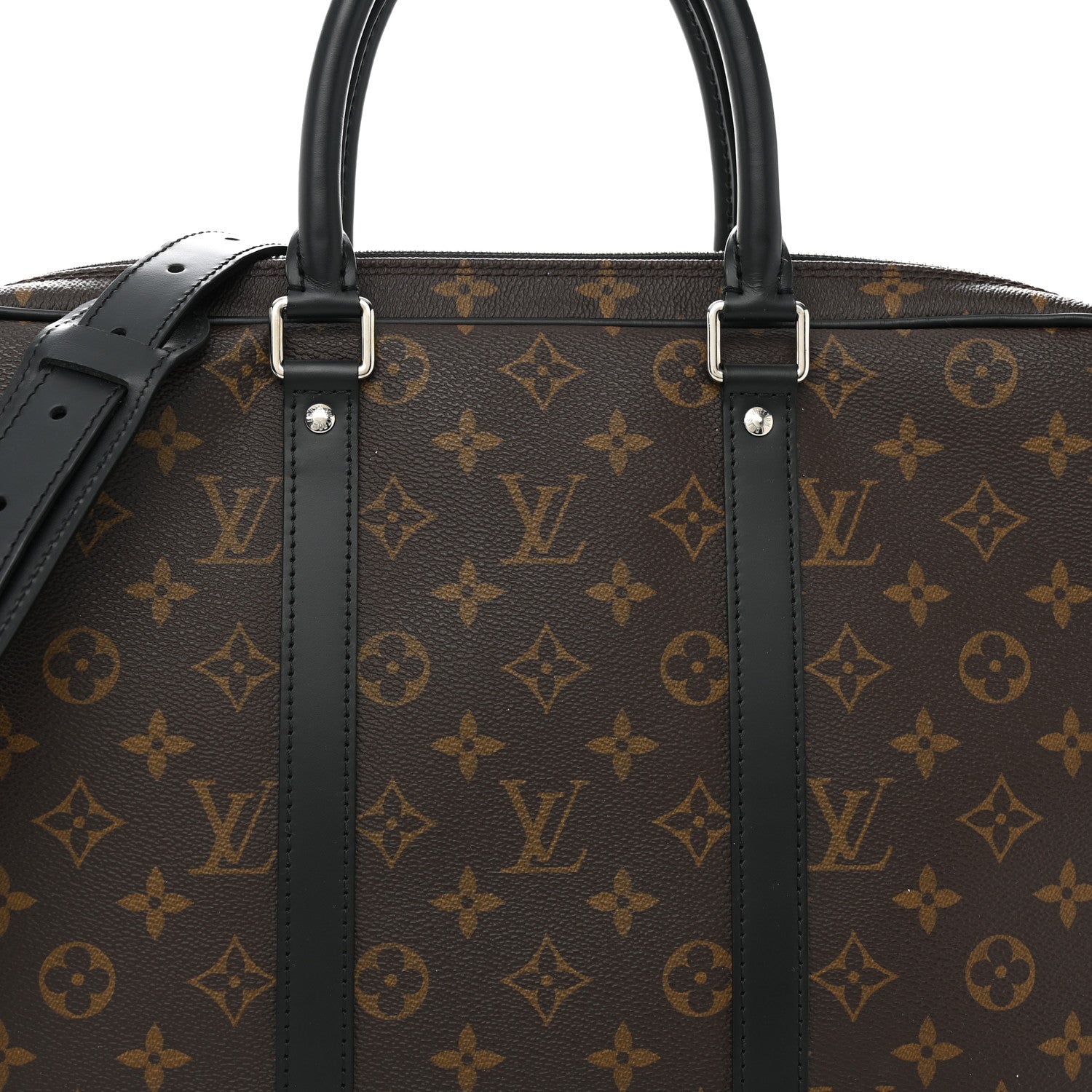 Louis Vuitton Monogram Macassar Porte-Documents Voyage PM 8 of 11