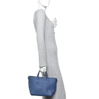 Salvatore Ferragamo Calfskin Tote Blue 2 of 9