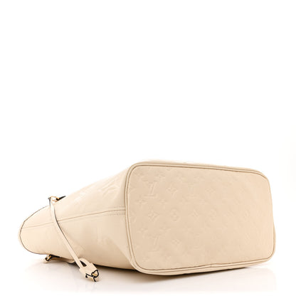 Louis Vuitton Empreinte Monogram Giant Neverfull  MM Creme 5 of 12