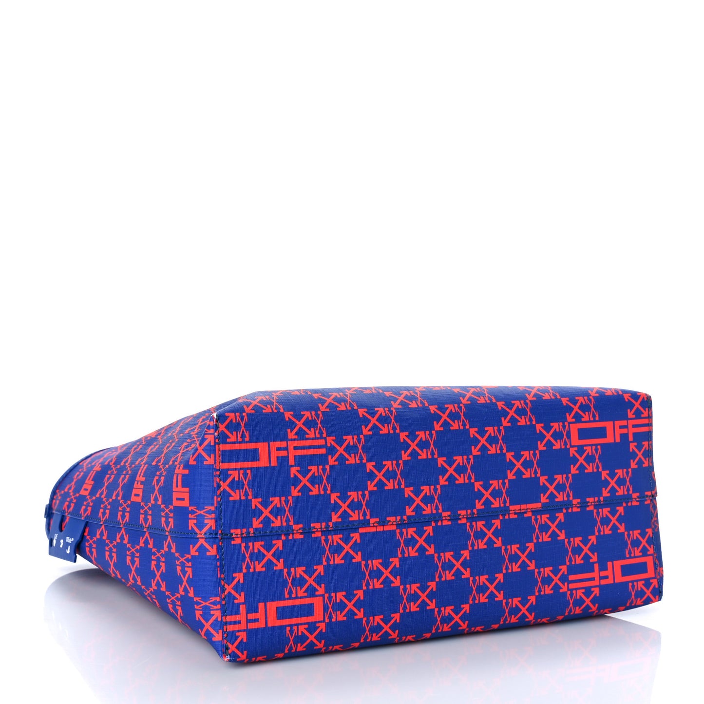 Coated Canvas Arrow Print Day Off Tote Bag Cobalt Blue