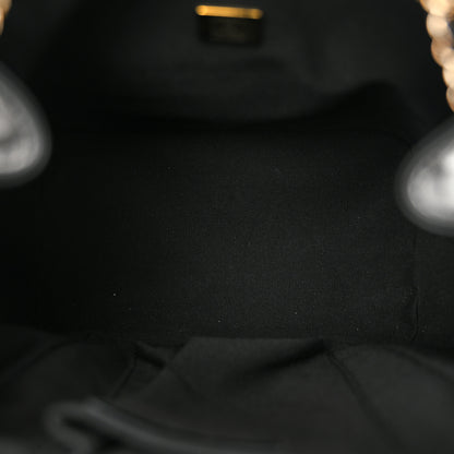 Chanel Lambskin Quilted Large Duma Drawstring Backpack Black 5 of 11