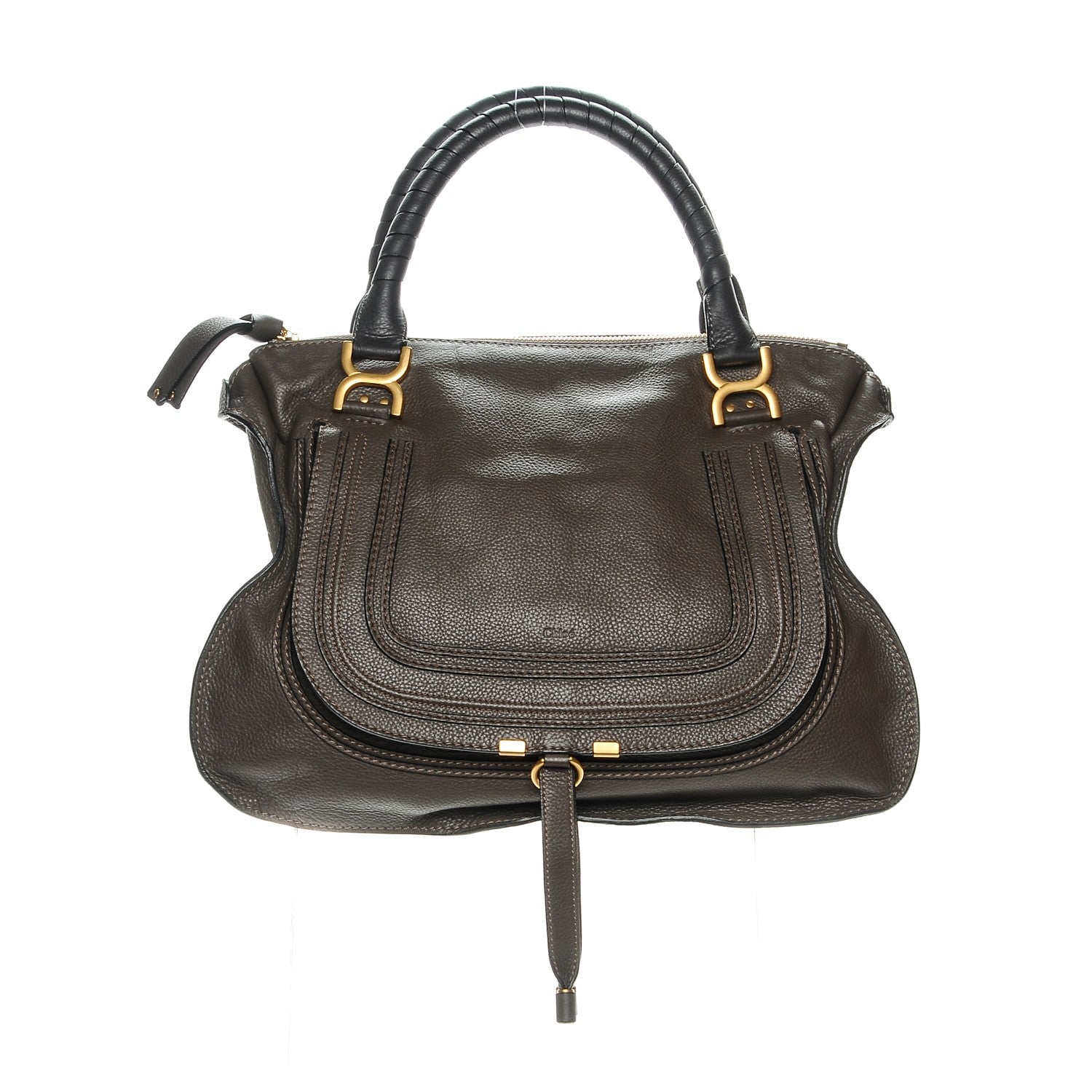 Chloe Calfskin Large Marcie Satchel Ash 1 of 7