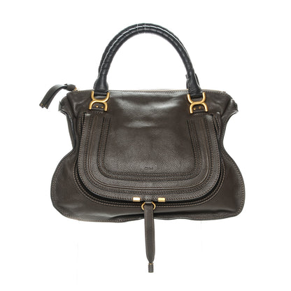 Chloe Calfskin Large Marcie Satchel Ash 1 of 7