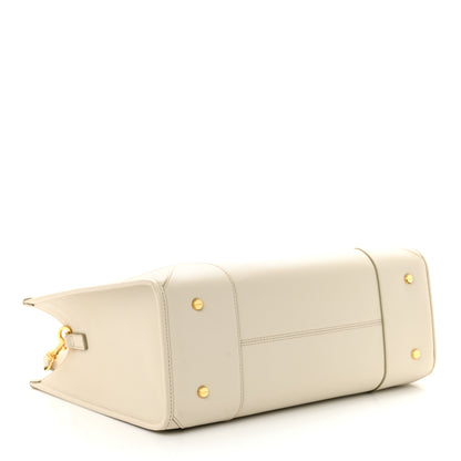 MCM Calfskin Large Munchen Tote White 4 of 11