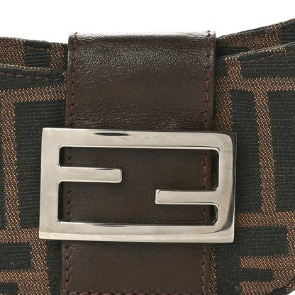 Fendi Zucca Mini Half Moon Baguette Tobacco 7 of 9