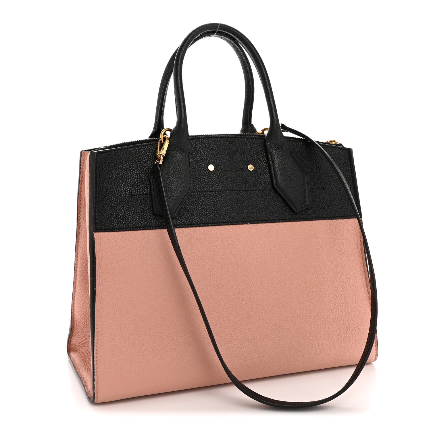 Louis Vuitton Calfskin City Steamer MM Magnolia Black 3 of 13
