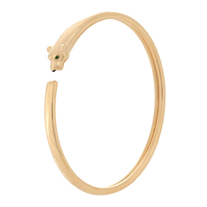 Cartier 18K Yellow Gold Tsavorite Black Onyx Panthere De Cartier Bracelet 18 1 of 5