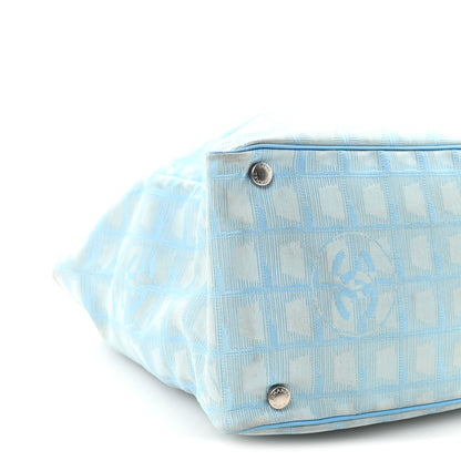 Chanel Nylon Travel Large Tote Blue 9 of 10