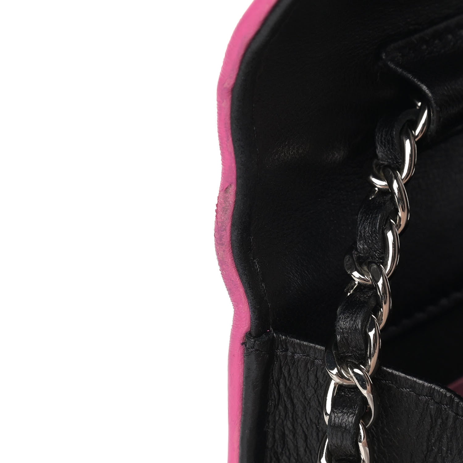 Chanel Lambskin Quilted Wallet On Chain WOC Black Pink Light Blue 13 of 16