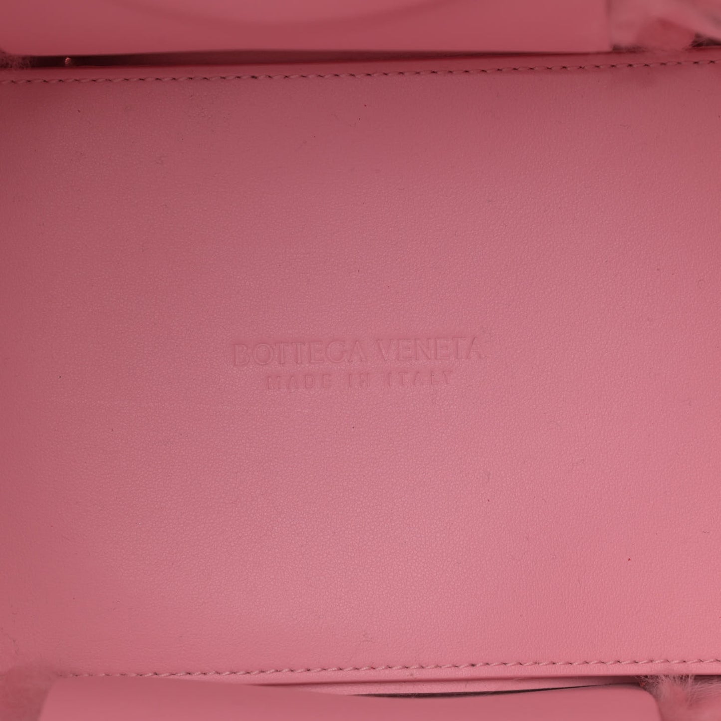 Shearling Small Intrecciato Arco Tote Popsicle