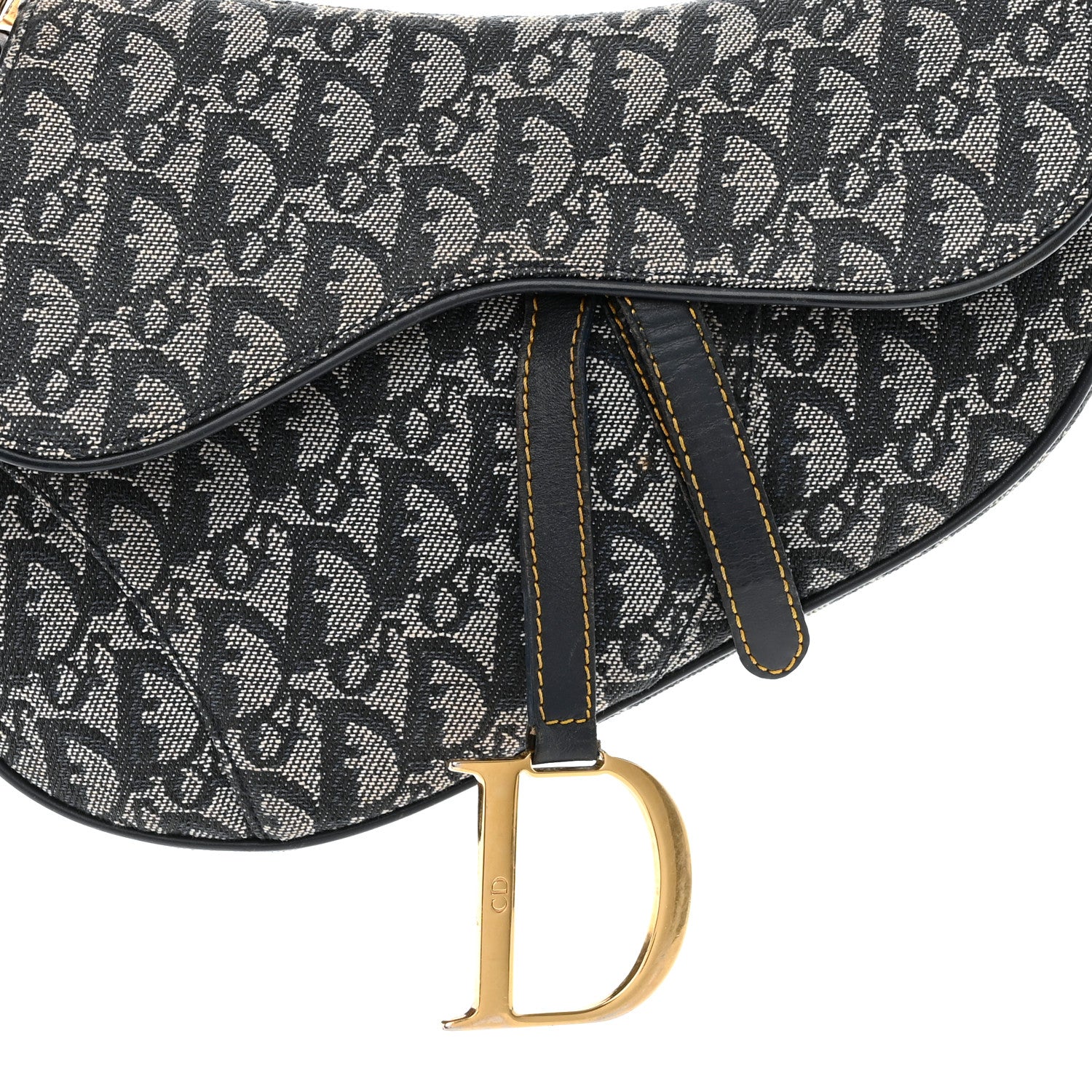 Christian Dior Monogram Saddle Bag Blue 8 of 18