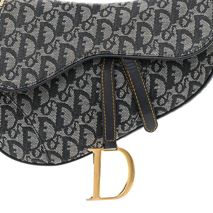 Christian Dior Monogram Saddle Bag Blue 8 of 18