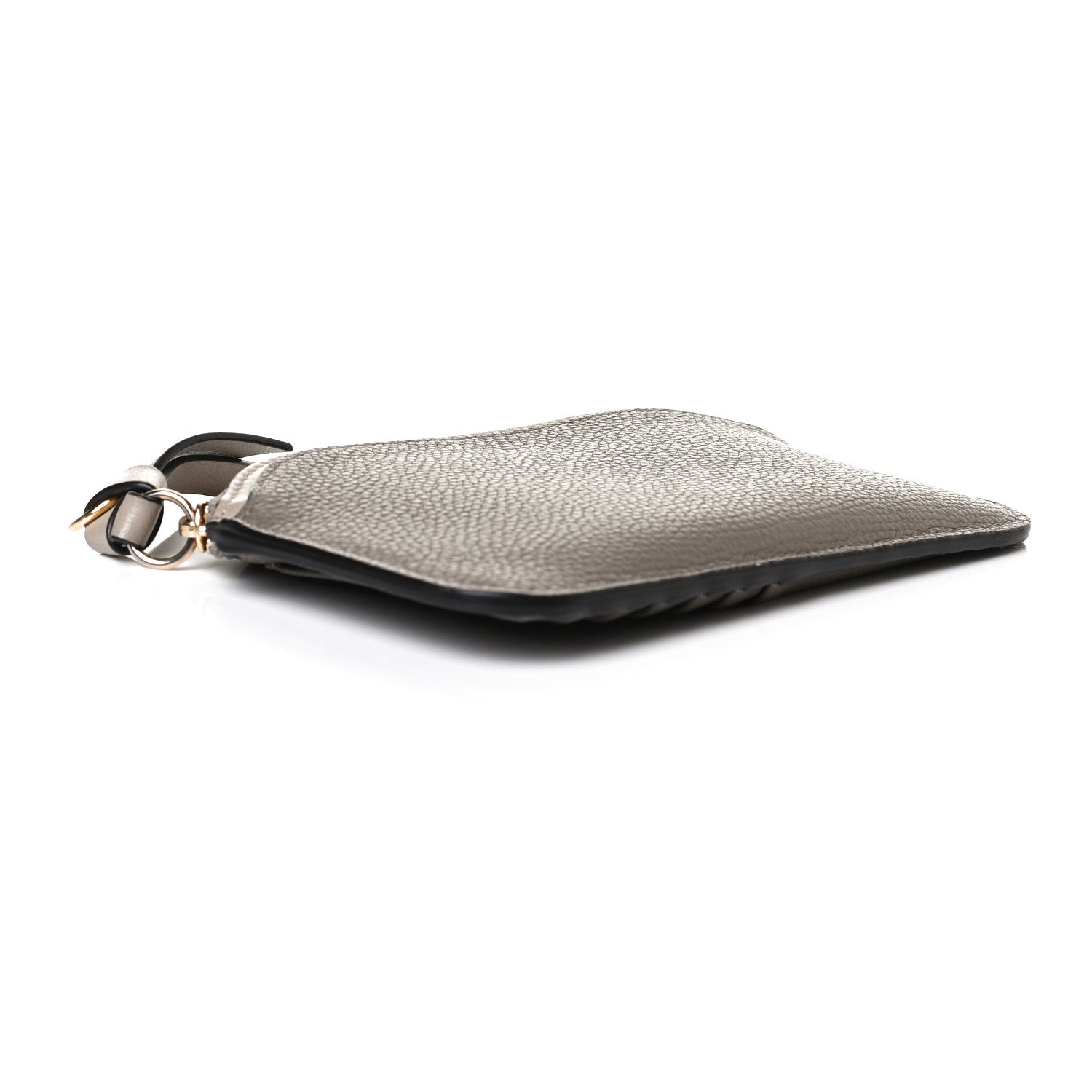 Chloe Grained Calfskin Purse Wallet Motty Grey 4 of 9