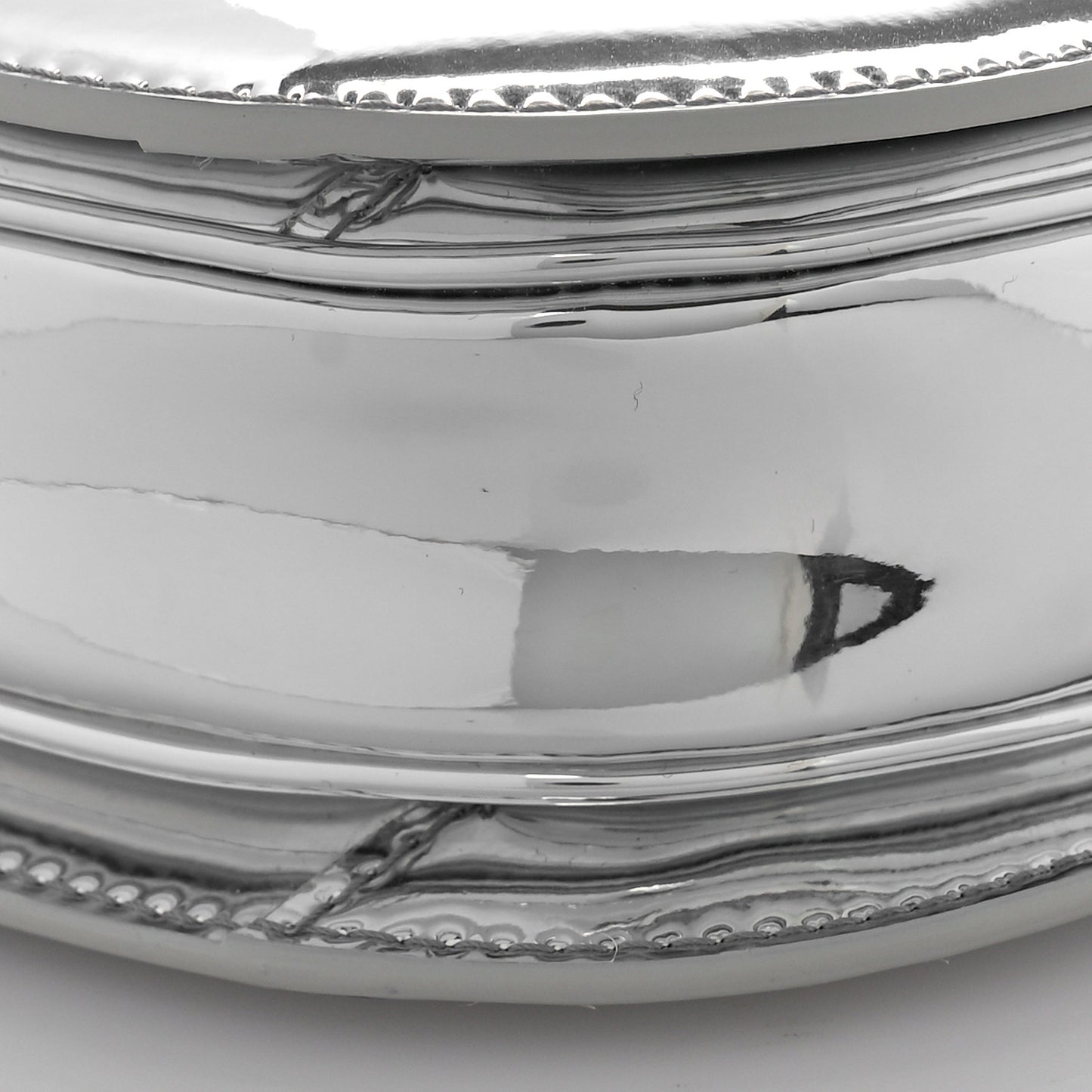 Mirror Calfskin Teen Besace Chain Triomphe Silver