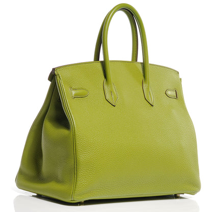 Hermes Togo Birkin 35 Vert Anis 3 of 10