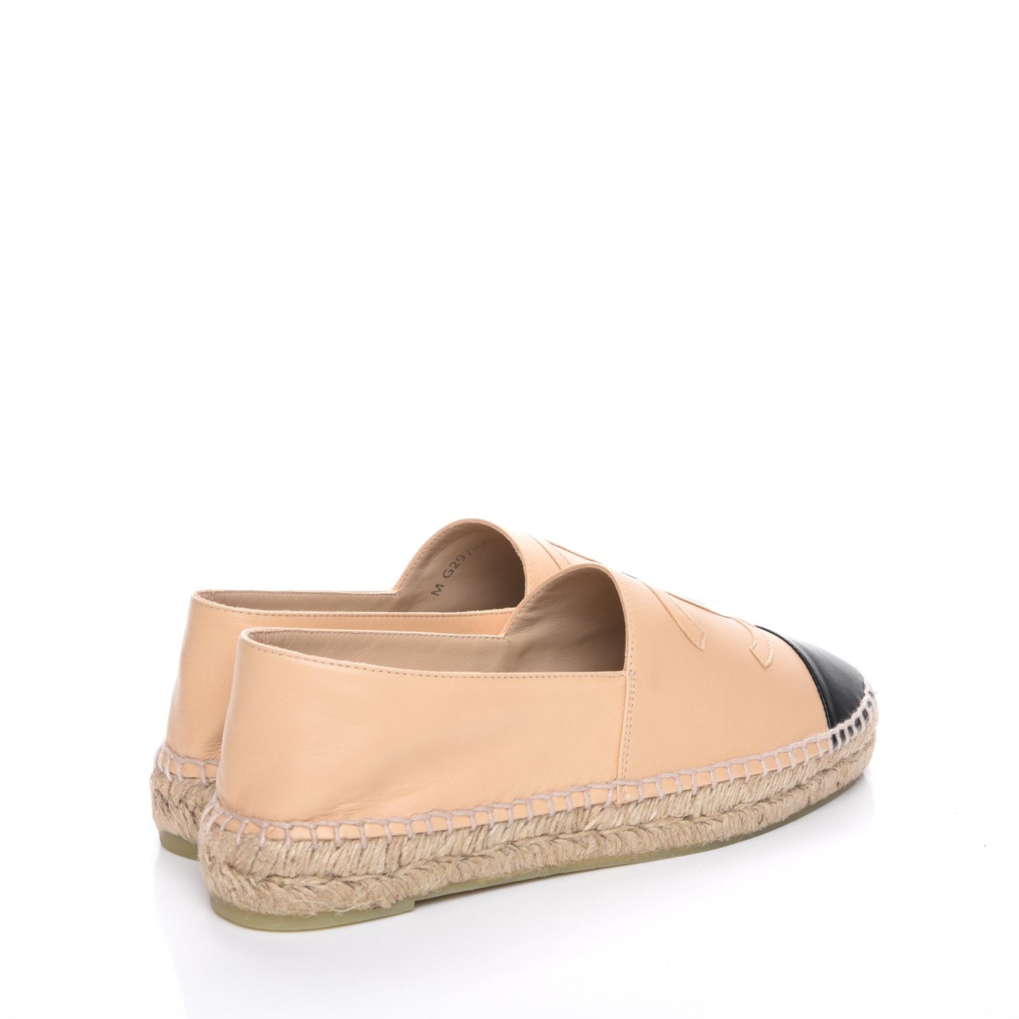 Lambskin CC Espadrilles 39 Beige Black