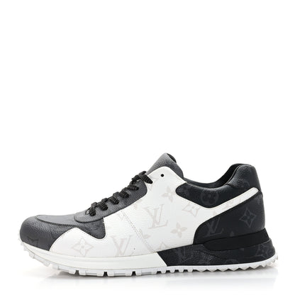 Louis Vuitton Calfskin Monogram Mens Run Away Sneakers 7 Gray 1 of 8