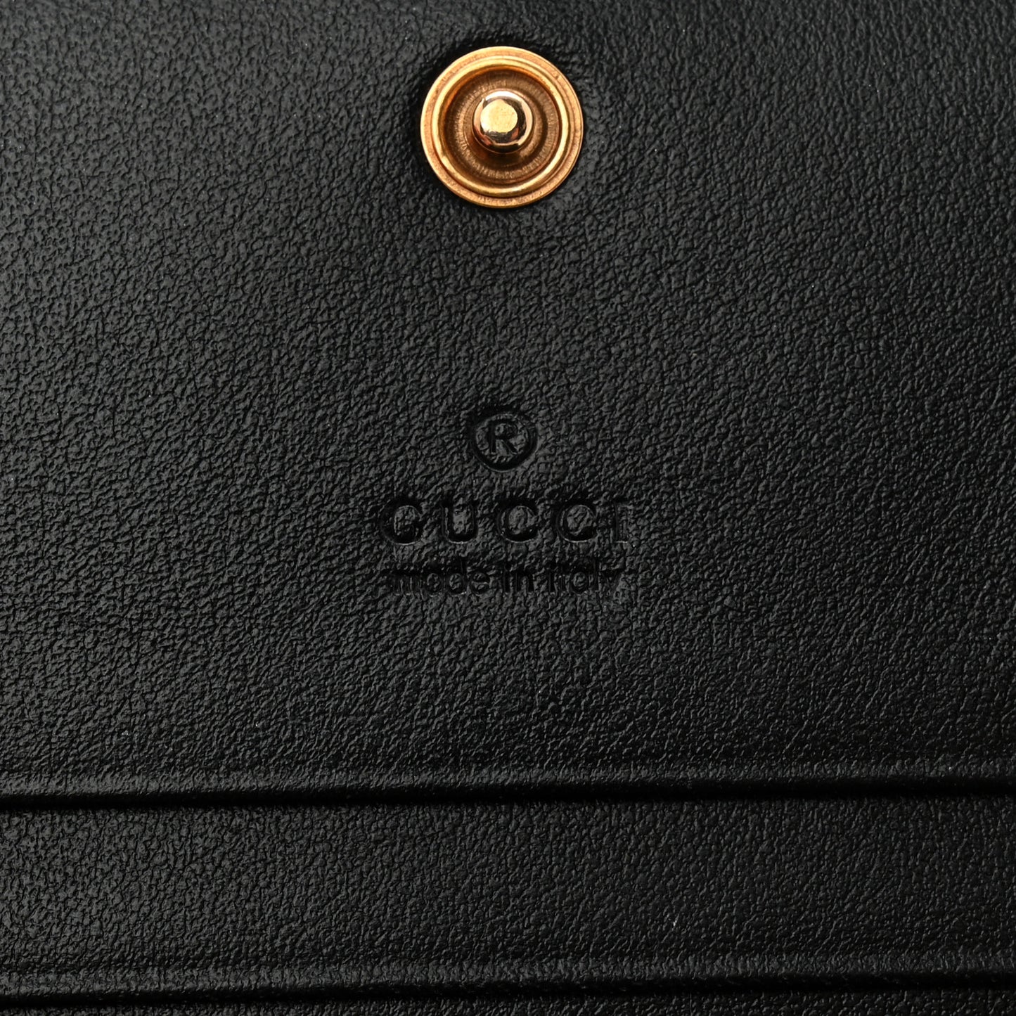 Calfskin Matelasse GG Marmont Card Case Wallet Black