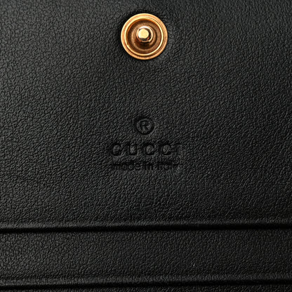 Gucci Calfskin Matelasse GG Marmont Card Case Wallet Black 6 of 8