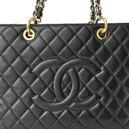 Chanel Caviar Quilted Grand Shopping Tote GST Black 8 of 11
