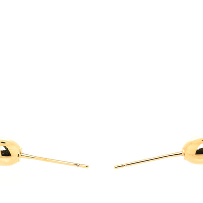 Louis Vuitton Metal Louisette Earrings Silver Gold 3 of 3