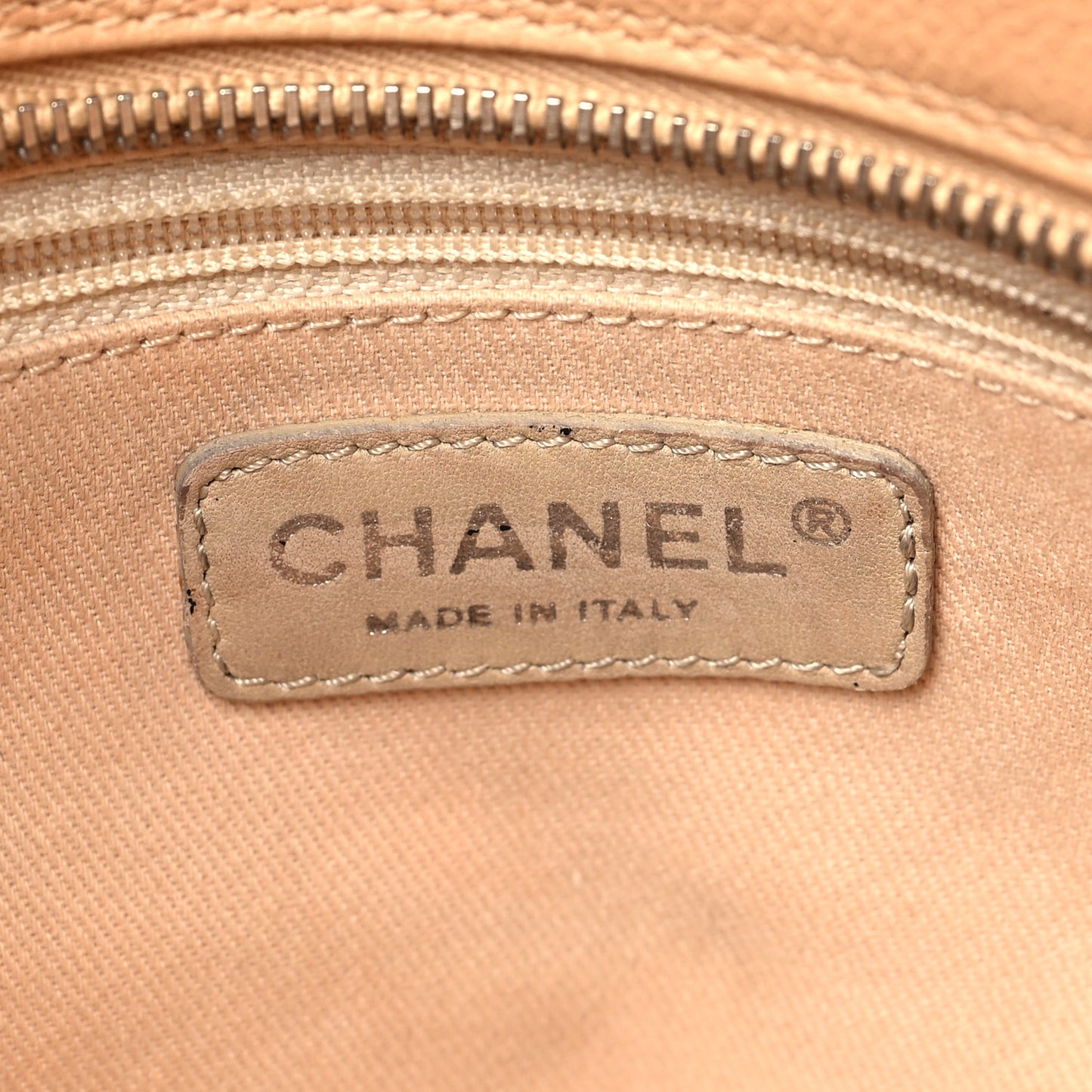 Caviar Quilted Petit Timeless Tote PTT Beige