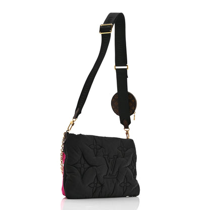 Louis Vuitton Econyl Monogram Pillow Maxi Multi Pochette Accessories Black Fuchsia 3 of 10