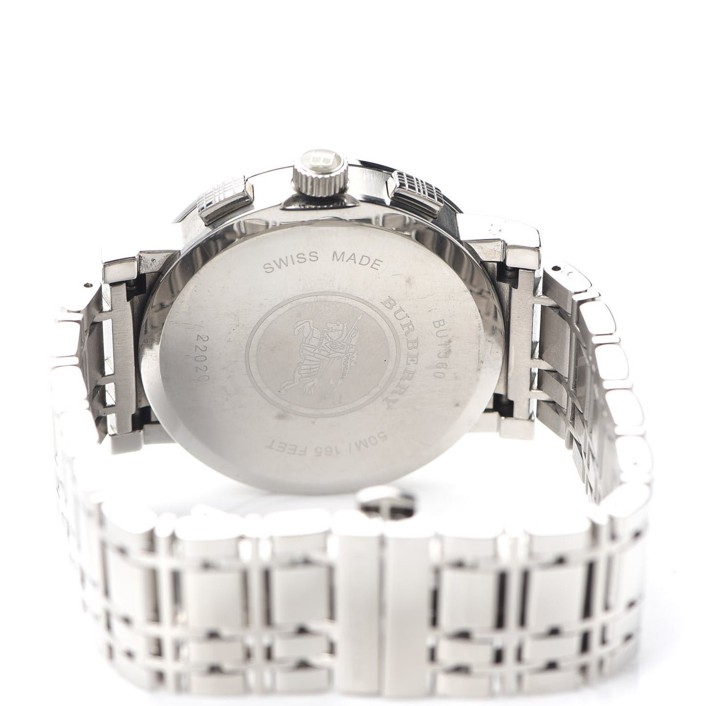 Stainless Steel 40mm Heritage Chronograph Quartz Watch Black BU1360