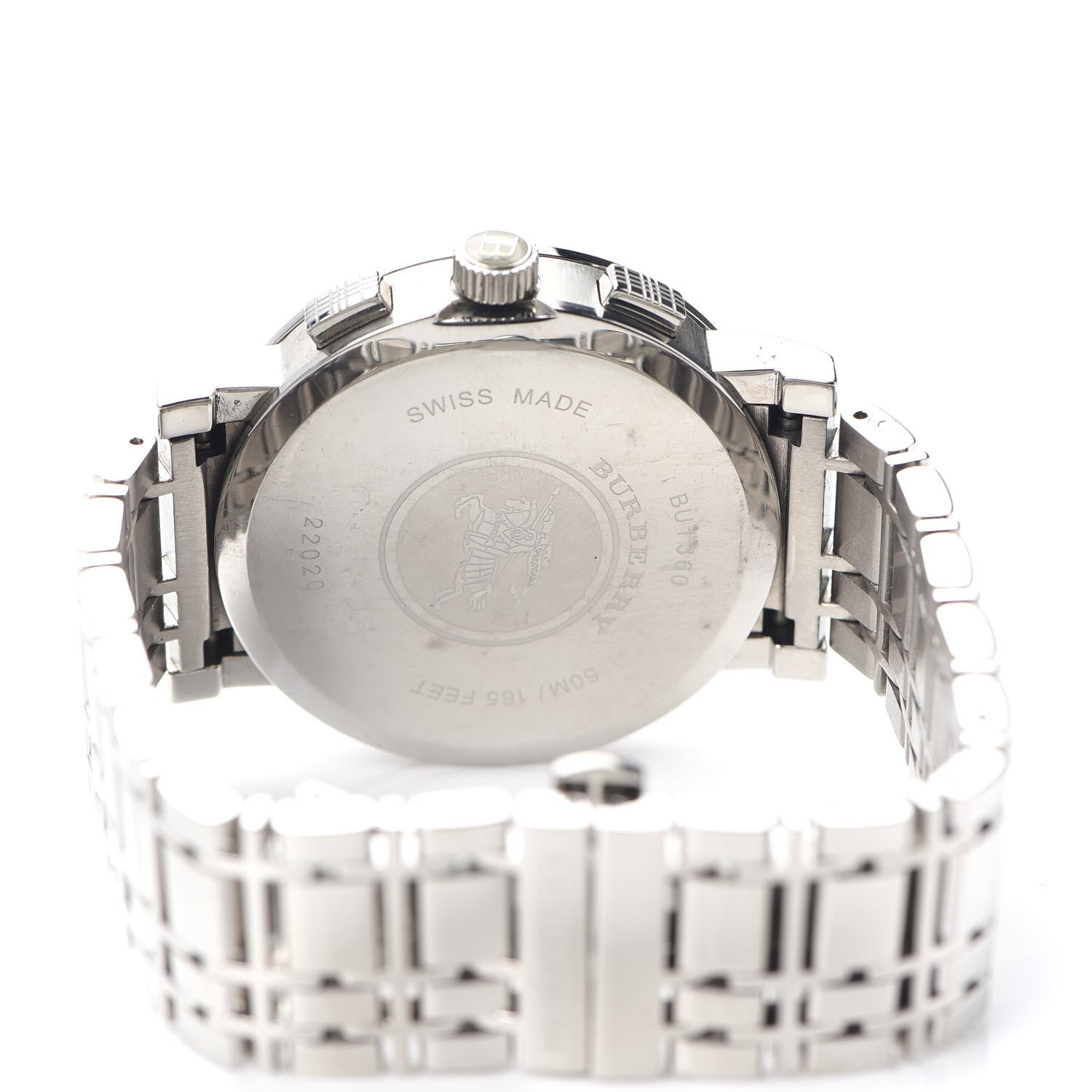 Burberry Stainless Steel 40mm Heritage Chronograph Quartz Watch Black BU1360 4 of 5