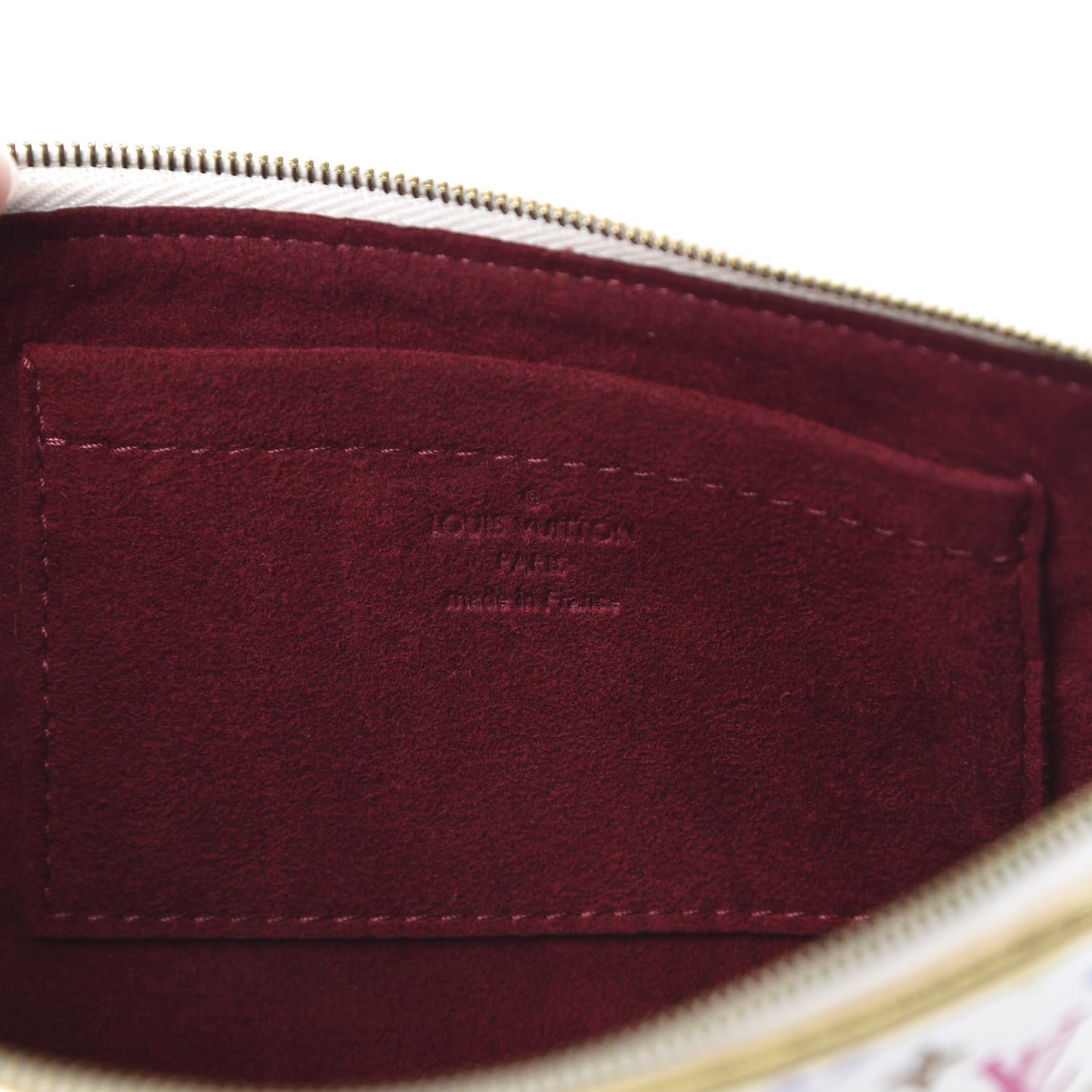 Monogram Multicolor Kate Clutch White