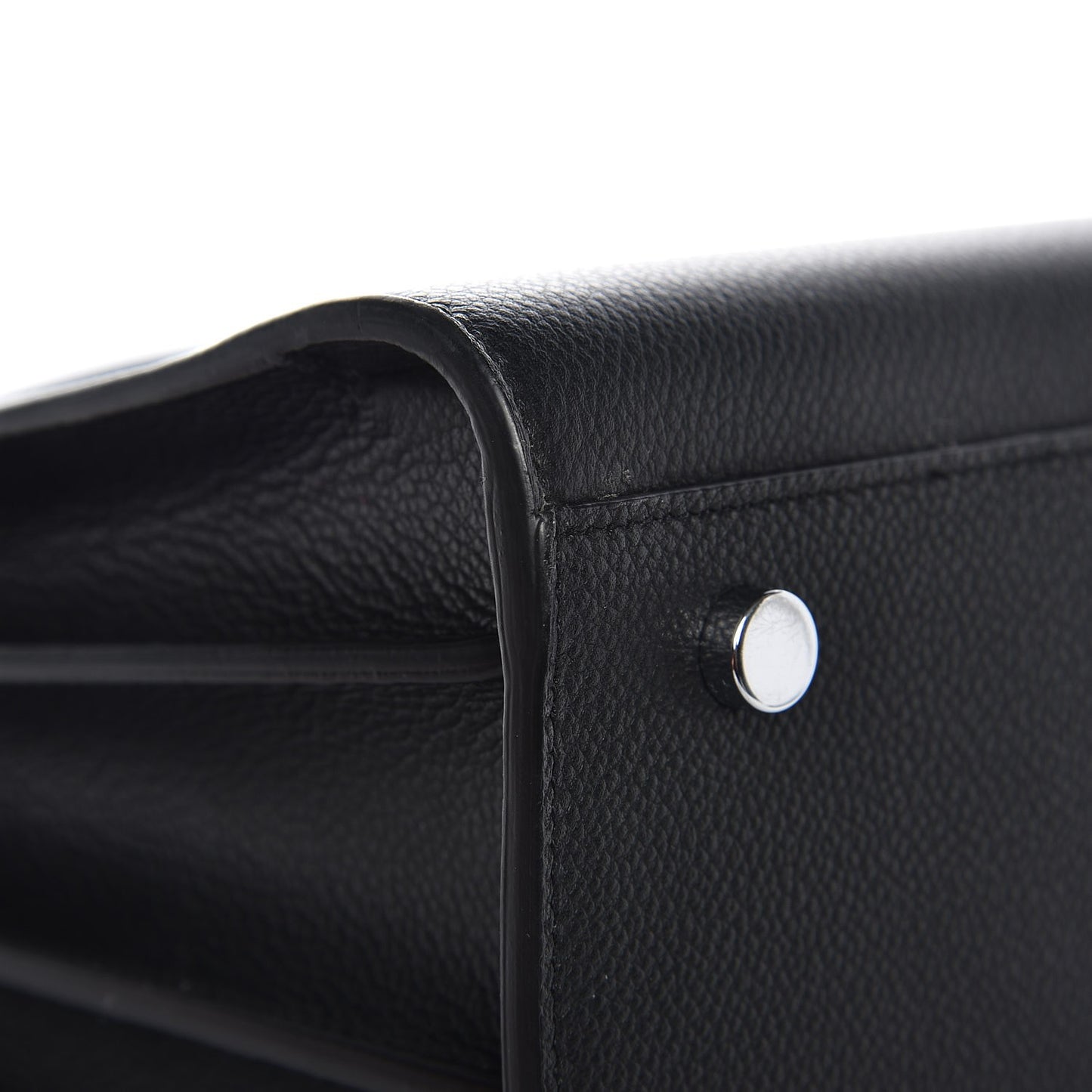 Grained Calfskin Small Sac De Jour Black