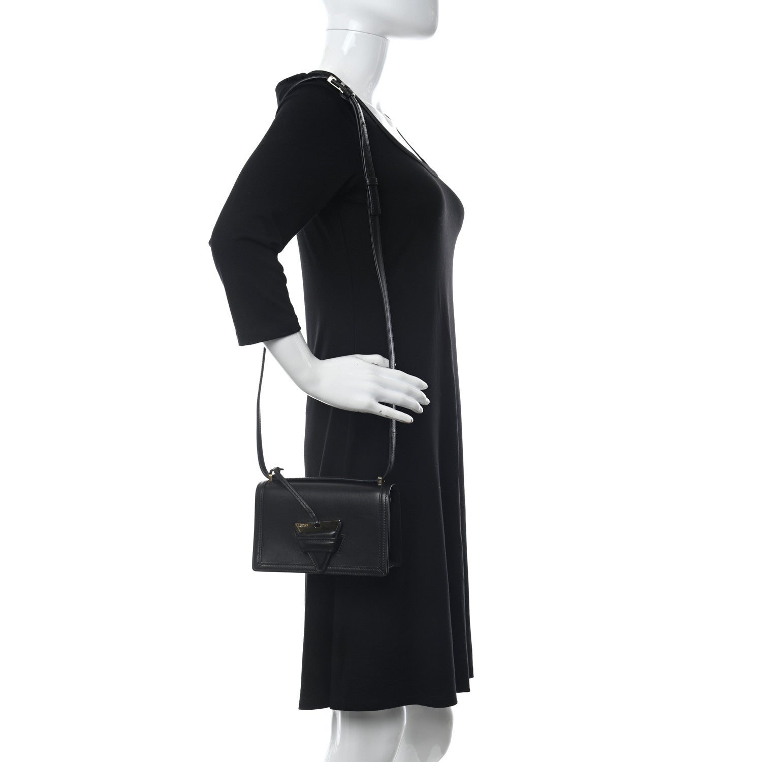 Loewe Calfskin Small Barcelona Shoulder Bag Black 2 of 15