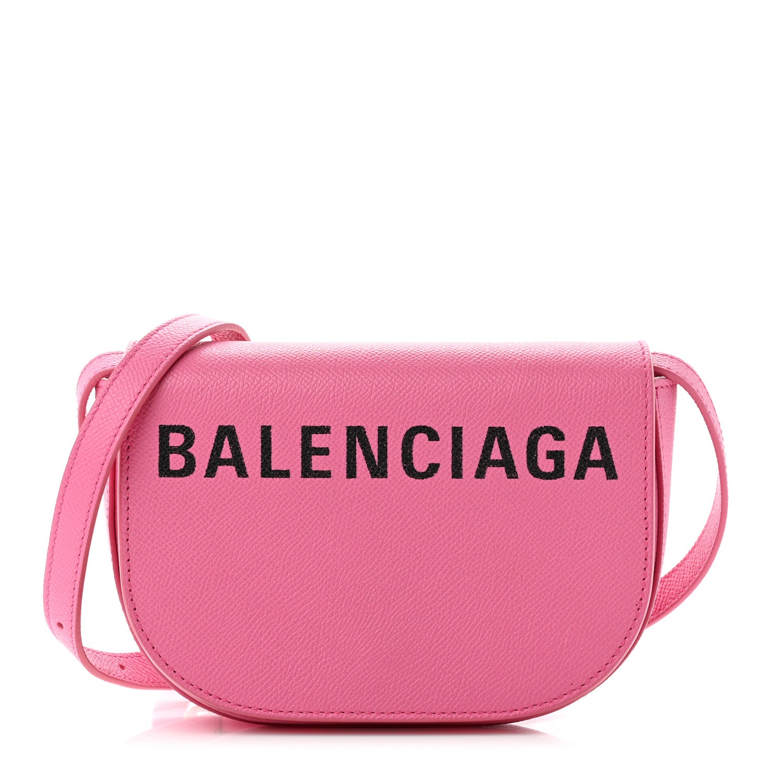 Balenciaga Signature Grained Calfskin Logo Print Ville Day Bag XS Rose Bubblegum Black 1 of 10