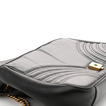 Gucci Calfskin Matelasse Medium GG Marmont Shoulder Bag Black 14 of 14