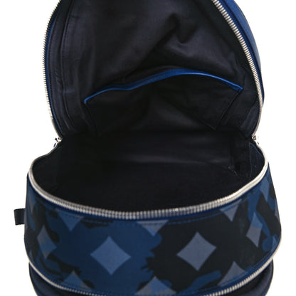 MCM Nylon Camo Dieter Medium Backpack Estate Blue 5 of 13