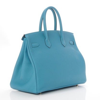 Hermes Togo Birkin 35 Turquoise 3 of 32