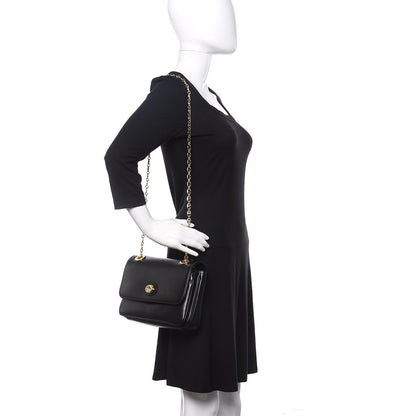 Gucci Azalea Calfskin Small Marina Chain Shoulder Bag Black 2 of 9