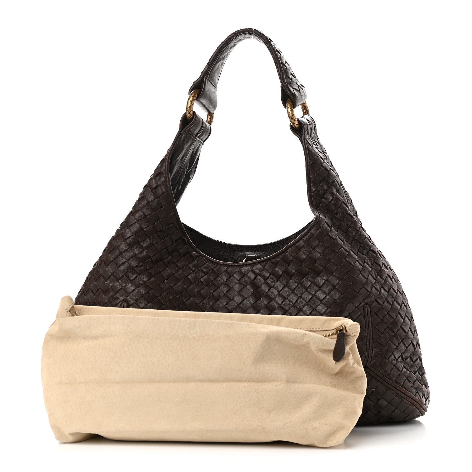 Bottega Veneta Nappa Intrecciato New Ball Hobo Ebano 1 of 12
