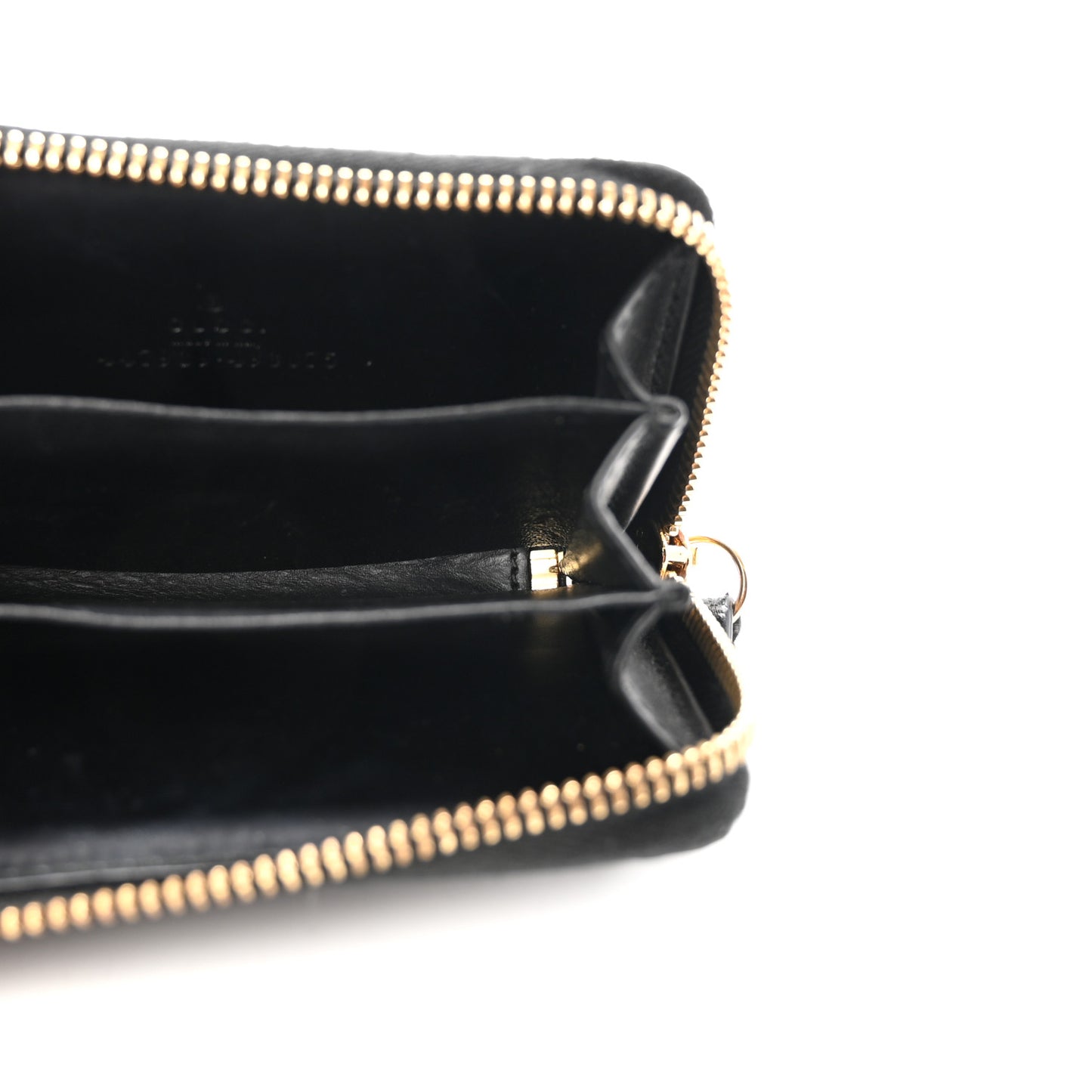 Guccissima Zip Around Card Case Black