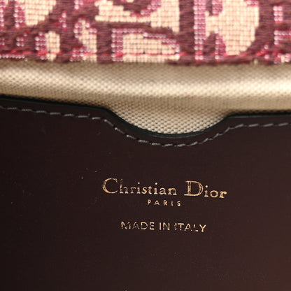 Christian Dior Oblique CD Chain Flap Bag  Burgundy 6 of 11