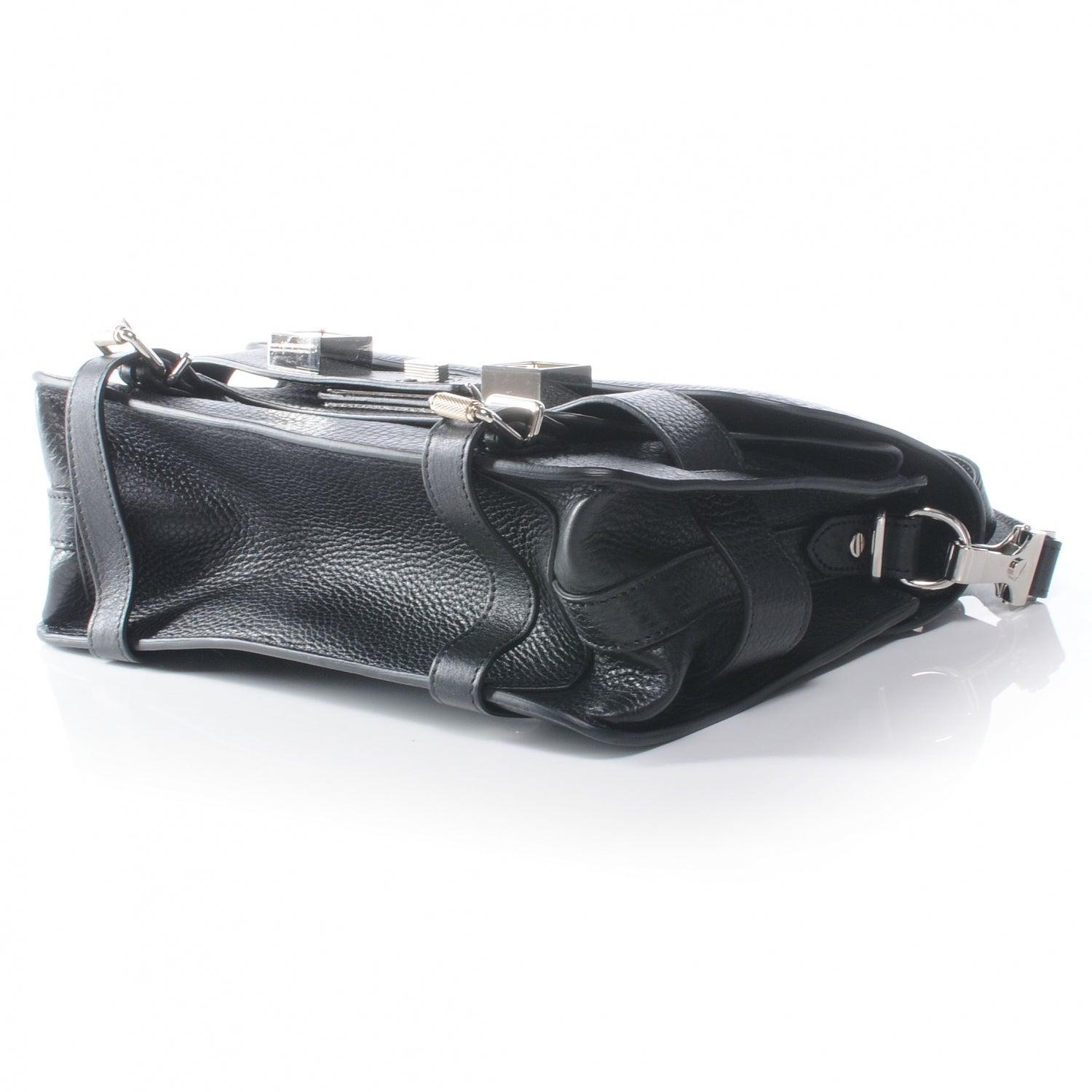 Proenza Schouler Textured Leather PS11 Shoulder Bag Black 4 of 9