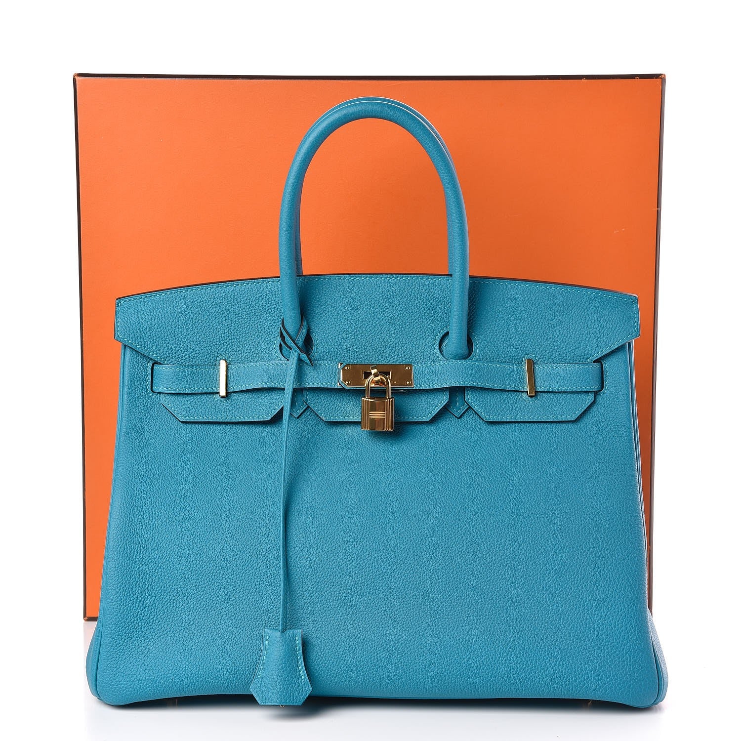 Hermes Togo Birkin 35 Turquoise 34 of 34