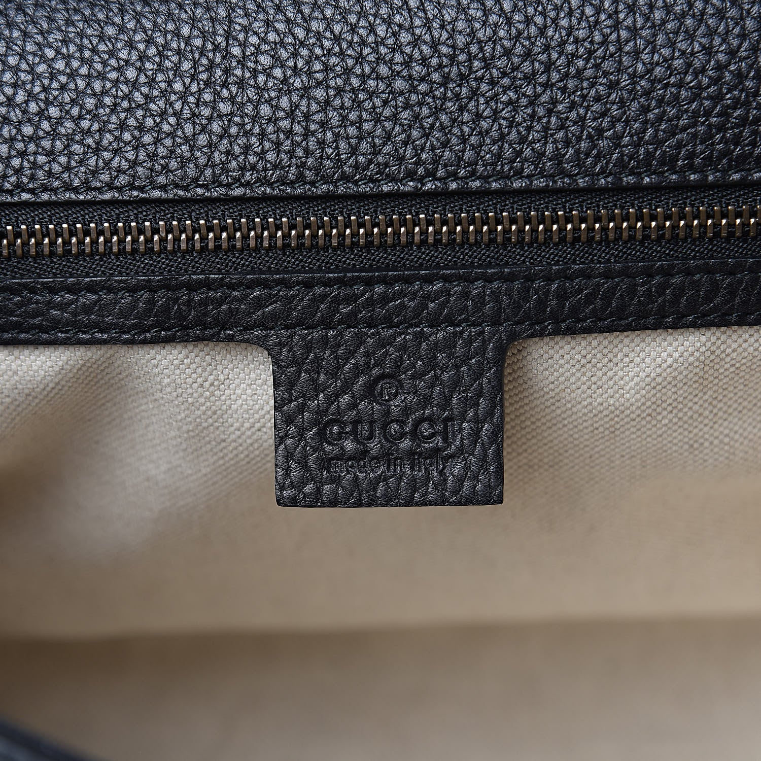 Gucci Calfskin Small GG Marmont Top Handle Bag Black 6 of 10