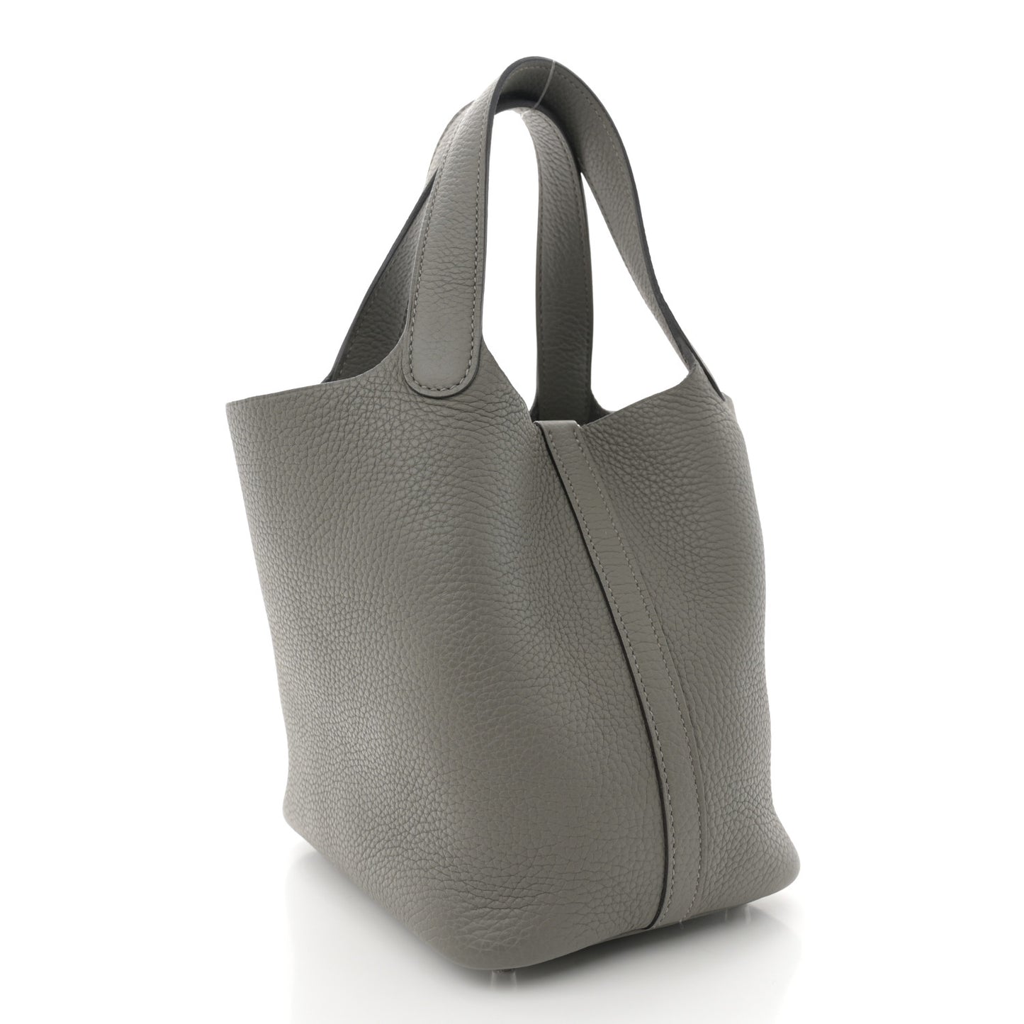 Taurillon Clemence Picotin Lock 18 PM Gris Meyer