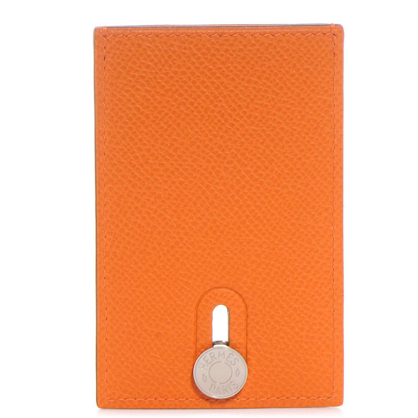 Epsom Diabolo Card Holder Case Orange