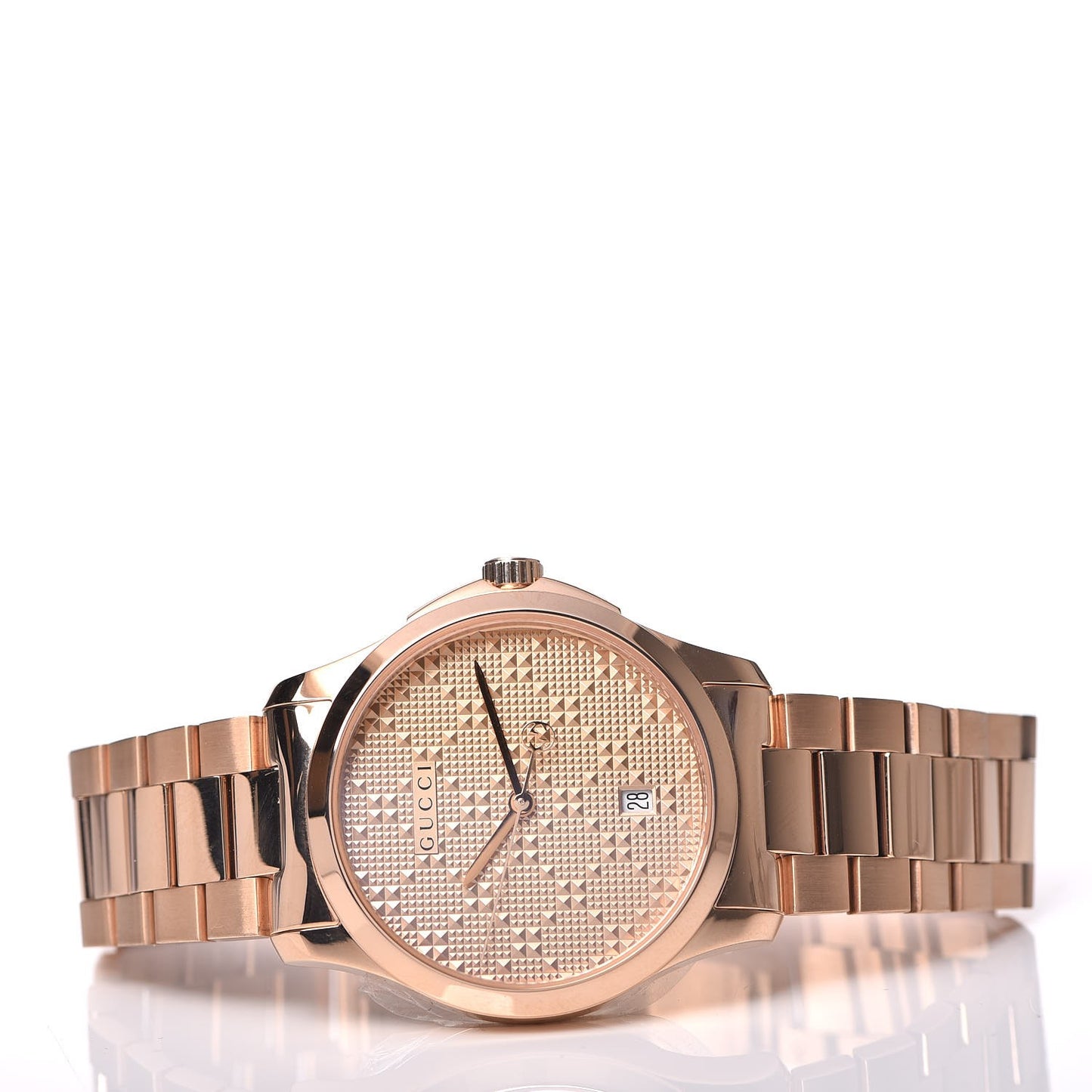 Stainless Steel 38mm G-Timeless Diamante Quartz Watch Rose