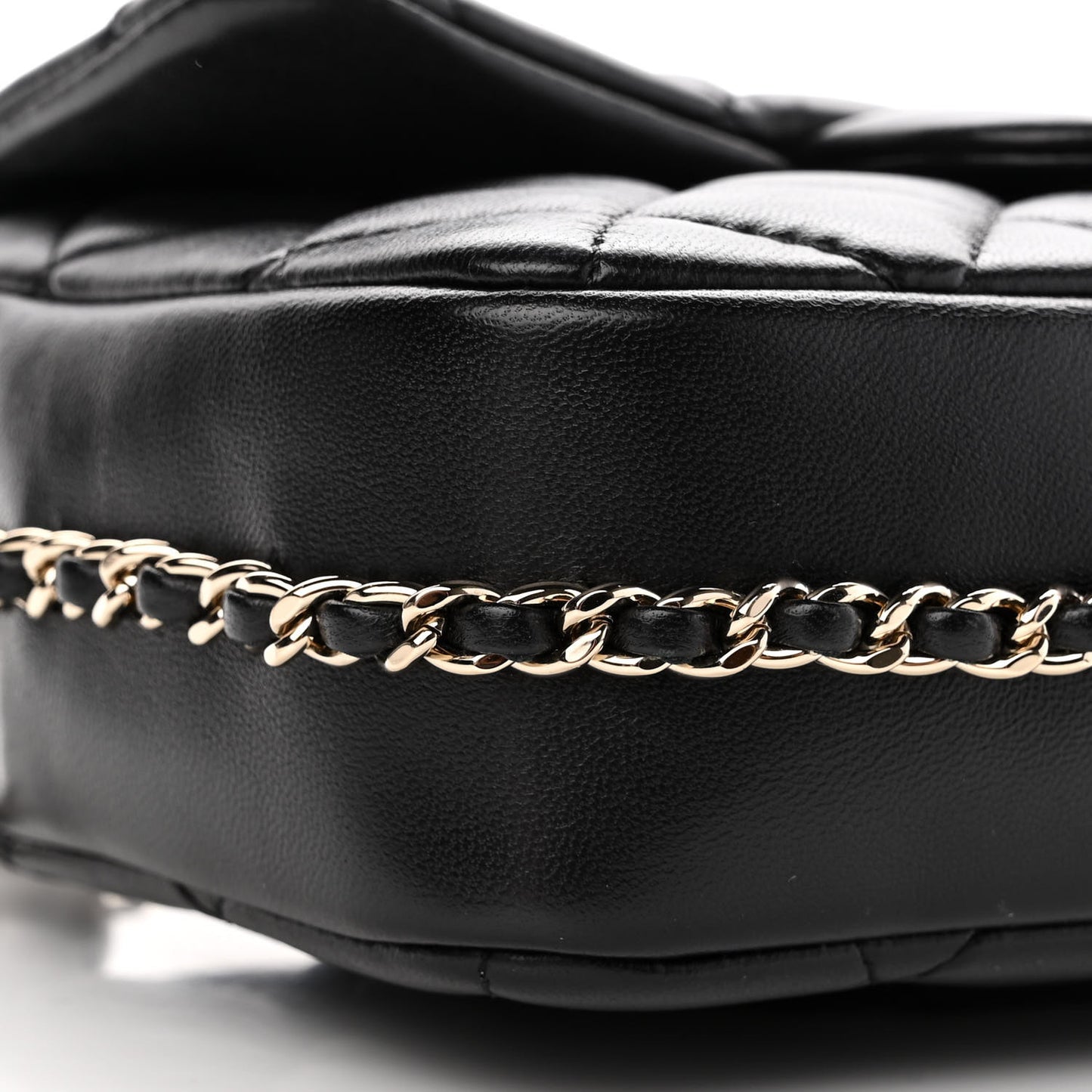 Lambskin Quilted Small My Precious Flap Black