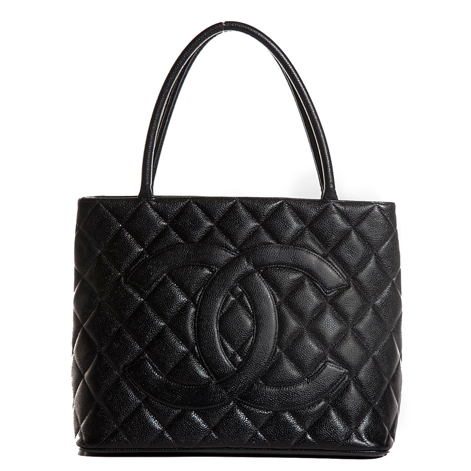 Chanel Caviar Quilted Medallion Tote Black 1 of 9