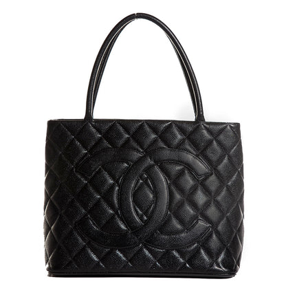 Chanel Caviar Quilted Medallion Tote Black 1 of 9