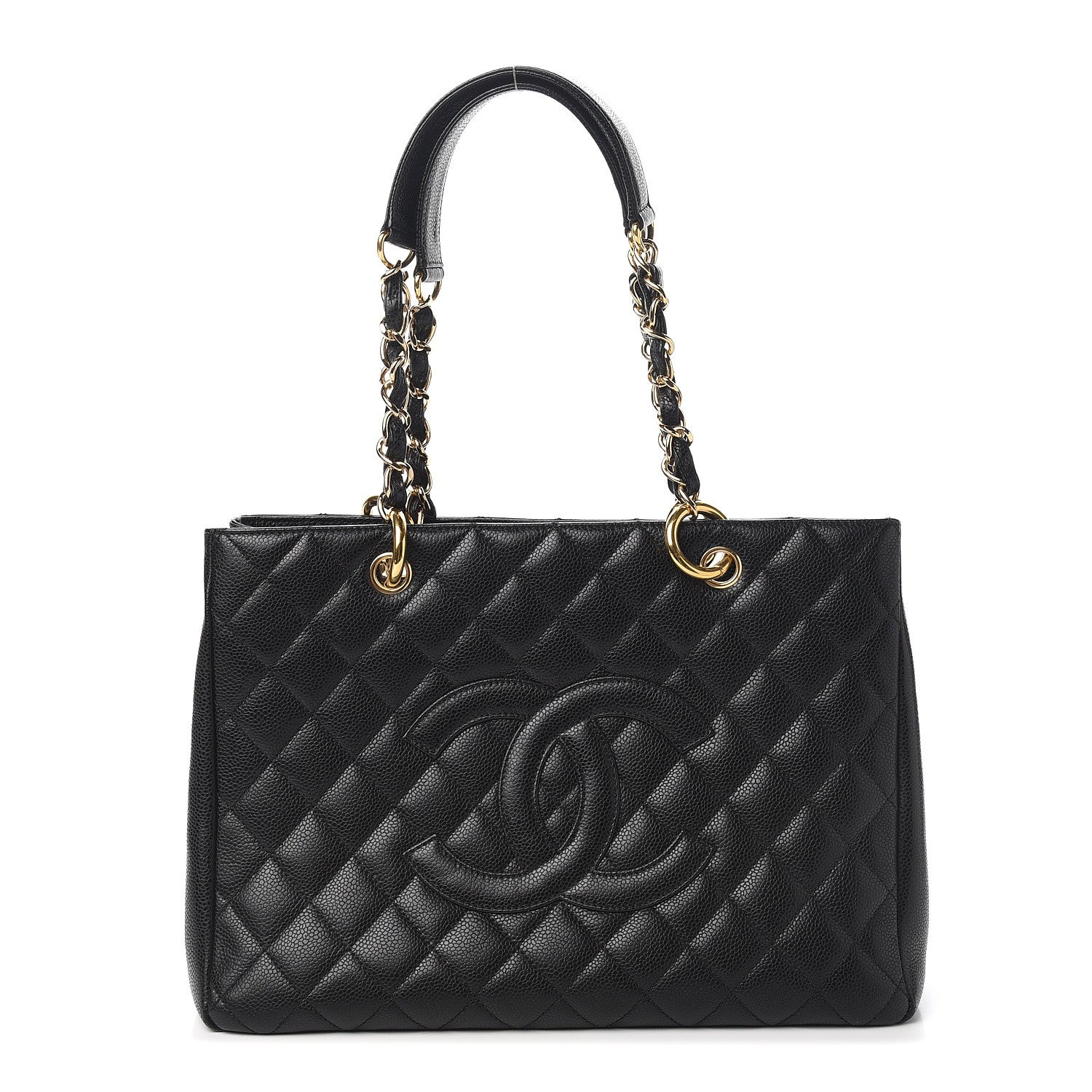Chanel Caviar Quilted Grand Shopping Tote GST Black 1 of 9